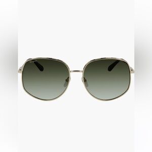 FERRAGAMO 61mm Gancini Oversize Sunglasses